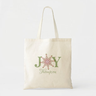 Bolso De Tela Navidades Festividades Típografía de Alegría