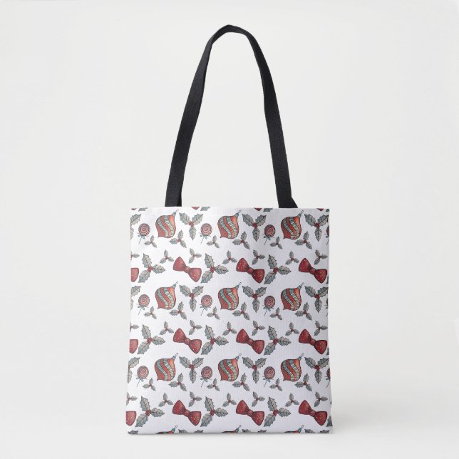 Bolso De Tela Navidades festivos Candy & Holly Tote Bag - vacaci (Anverso)