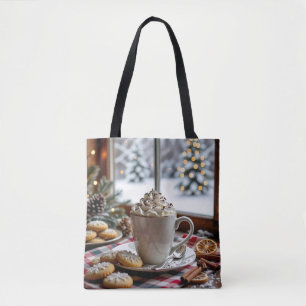 Bolso De Tela Navidades festivos de chocolate caliente y galleta
