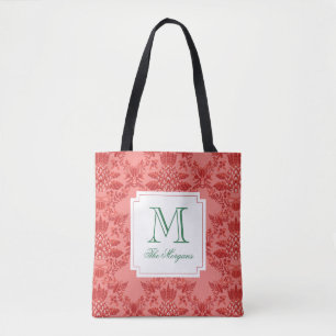 Bolso De Tela Navidades festivos Ornamentos de piña Monograma