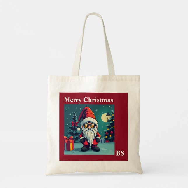 Bolso De Tela Navidades festivos y acogedores enmascarados (Reverso)