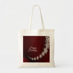 Bolso De Tela Navidades Fiesta Crystal copas de nieve Rústica Ro