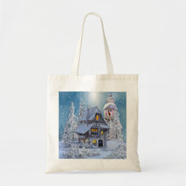 Bolso De Tela Navidades Fiesta invierno Hombre blanco de nieve R