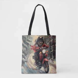 Bolso De Tela Navidades finlandeses de motocicletas para perros 
