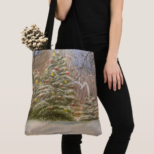 Bolso De Tela Navidades forestales, por Gary Poling