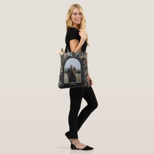 Bolso De Tela Navidades foto arco acuarela floral botánica