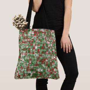 Bolso De Tela Navidades Funky Bohemias Chitkerboard Pattern Cros