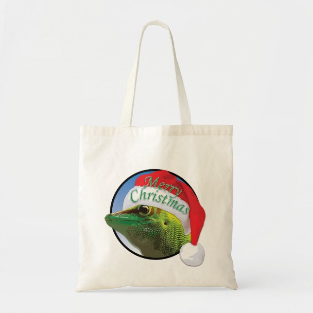 Bolso De Tela Navidades Gecko - Tote de presupuesto (Frente)