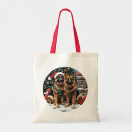Bolso De Tela Navidades German Shepherd Dogs