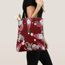 Bolso De Tela Navidades Gnomes Watercolor Horrible Elfos Cutáneo