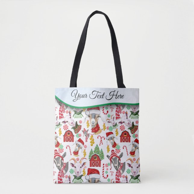 Bolso De Tela Navidades GOATS Candy and Jingle Bells (Anverso)