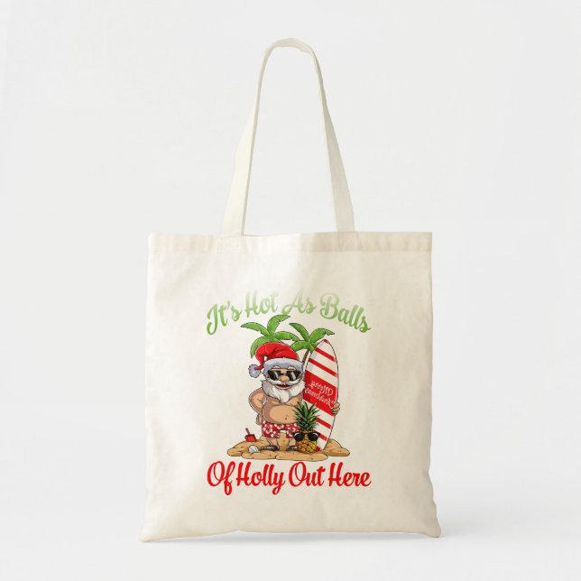 Bolso De Tela Navidades Graciosos En Julio Calientes Como Balls  (Frente)