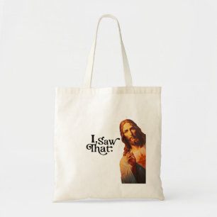 Bolso De Tela Navidades Graciosos, Vi A Ese Jesús, Lo Vi