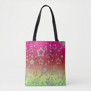 Bolso De Tela Navidades gradiente purpurina brillo confetti estr