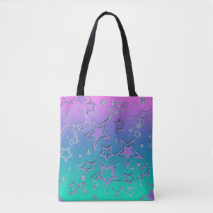 Bolso De Tela Navidades gradiente purpurina brillo confetti estr