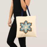 Bolso De Tela Navidades Hanukkah Invierno Cookie de nieve<br><div class="desc">Tote bag presenta un original ilustracion de marca de una deliciosa galleta de azúcar congelada. ¡Perfecto para los Navidades! ¿No ves lo que estás buscando? ¿Necesita ayuda con la personalización? Contacte con Rebecca para que tenga algo diseñado para usted.</div>