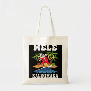 Bolso De Tela Navidades hawaianos de Mele Kalikimaka Santa Su