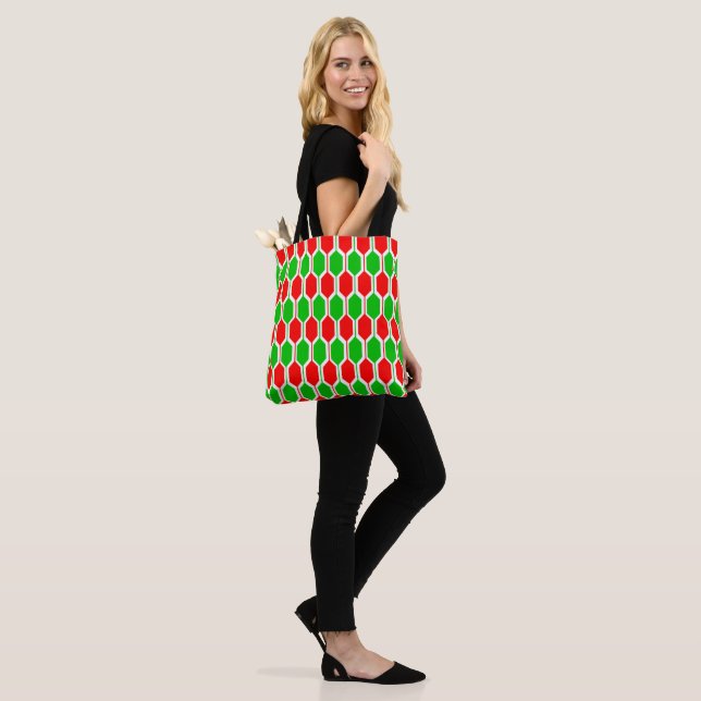 Bolso De Tela Navidades Hexagons (Puesto)