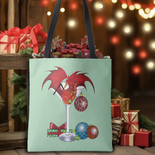 Bolso De Tela Navidades Holiday Joy Dragon