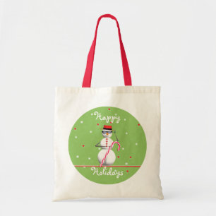 Bolso De Tela Navidades Holiday Snowman