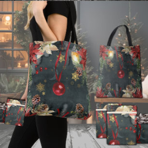 Bolso De Tela Navidades Holiday Splendor