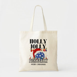 Bolso De Tela Navidades HOLLY JOLLY PICKLEBALLY