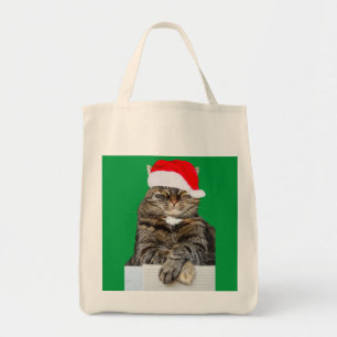 Bolso De Tela Navidades Humbug Foto con Santa Hat
