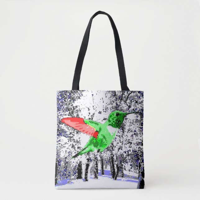 Bolso De Tela Navidades Hummingbird (Anverso)