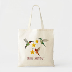Bolso De Tela Navidades Hummingbirds