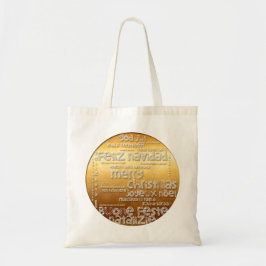 Bolso De Tela Navidades internacionales saludan a Tote Bag 1