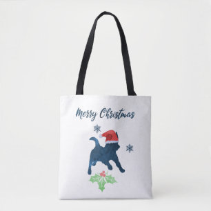 Bolso De Tela Navidades Jack Russell Terrier