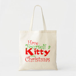 Bolso De Tela Navidades Kitty Holiday Tote Bag