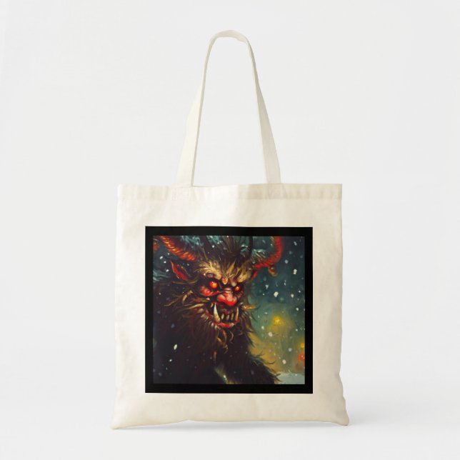 Bolso De Tela Navidades Krampus 4 (Frente)