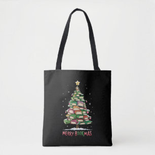 Bolso De Tela Navidades libros bibliotecarios sobre árboles de s