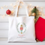 Bolso De Tela Navidades lindos botánicos de la acuarela de nutcr<br><div class="desc">Nutcracker acuarela botánico lindo Navidades festividad bolsa de vacaciones</div>