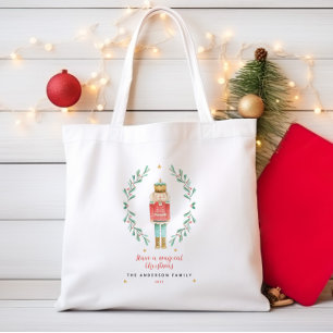 Bolso De Tela Navidades lindos botánicos de la acuarela de nutcr
