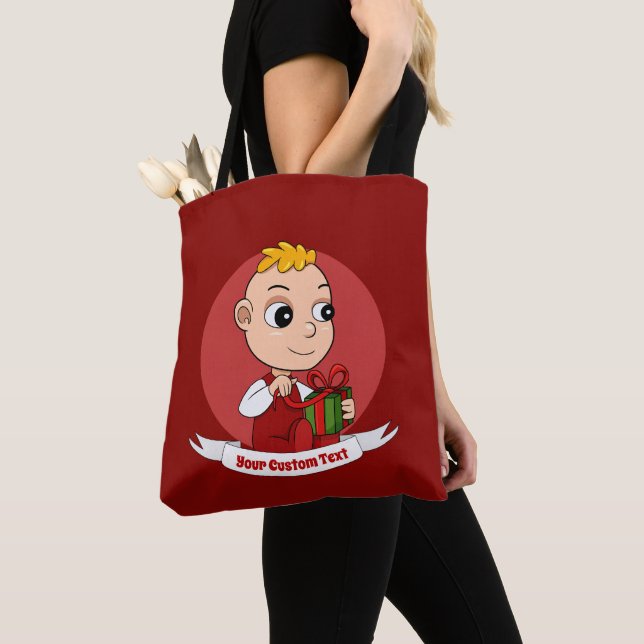 Bolso De Tela Navidades lindos personalizado Tote Bag (Detalle)