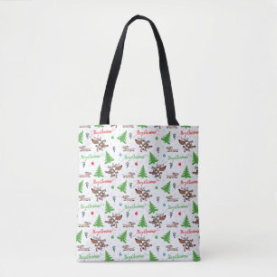 Bolso De Tela navidades locos venados