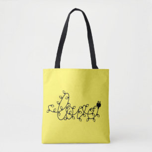 Bolso De Tela Navidades Luces Love Text-45871