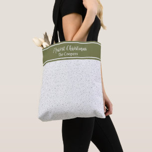 Bolso De Tela Navidades más valientes Patrón de nieve Festividad