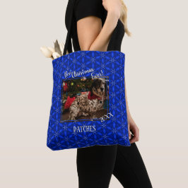 Bolso De Tela Navidades Mascota personalizada Foto Poinsettias a