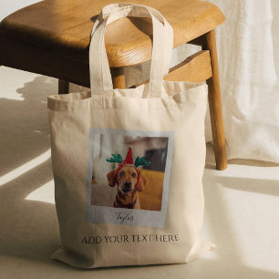 Bolso De Tela Navidades mascotas foto de perro de vacaciones per