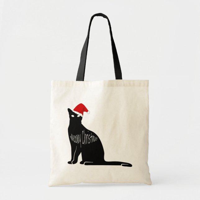 Bolso De Tela Navidades Meowy (Frente)