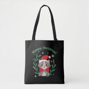 Bolso De Tela Navidades Meowy