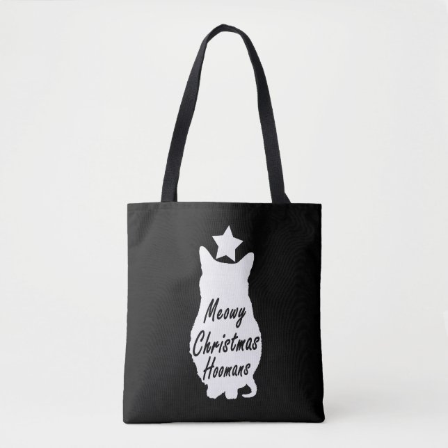 BOLSO DE TELA NAVIDADES MEOWY (Anverso)