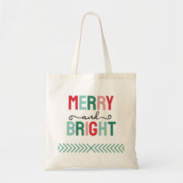 Bolso De Tela Navidades merry y brillantes