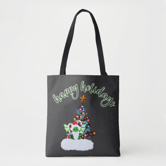 Bolso De Tela Navidades merry y mágicos con un giro drástico (Anverso)