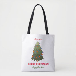 Bolso De Tela Navidades Minimalistas y feliz Año Nuevo