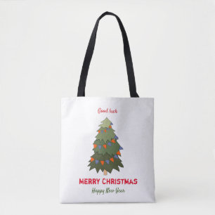Bolso De Tela Navidades Minimalistas y feliz Año Nuevo