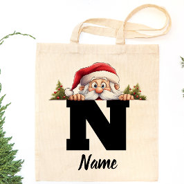 Bolso De Tela Navidades monogramados de Santa María Personalizad